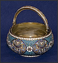 Sucrier en cloisonné par G. Klingert